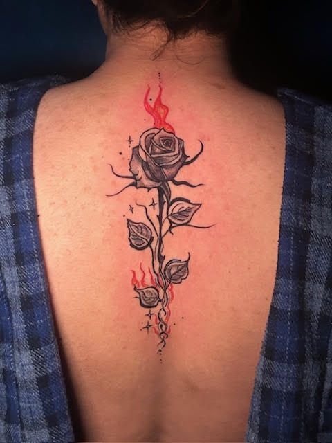 tattoo,aces,high,alex,rockoff,alexrockoff,west,palm,beach,traditional,neotraditional,beetle,beatle,flower,sunflower,floral,color